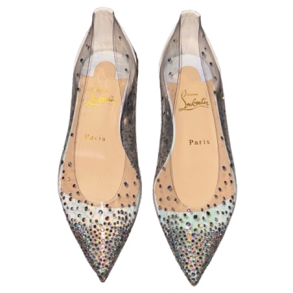 CHRISTIAN LOUBOUTIN | Degrastrass 100 PVC White/Multi - Picture 1 of 16